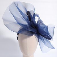 Chapeaux de mariage floraux pour femmes Chapeaux de fête en gaze pour dames d'été