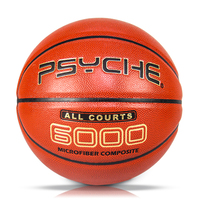 Ballon de basketball officiel taille 7 de PSYCHE Factory, en cuir microfibre et caoutchouc PU, pour entraînement intérieur masculin, livraison directe