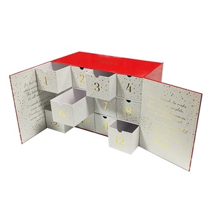 Custom Gedrukt Karton Papier Gift Box Verjaardag Vakantie Anniversary Thema Activiteiten Advent Countdown Kalender