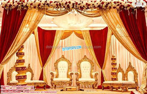 เก้าอี้ Mandap สำหรับงานแต่งงานดีไซน์ใหม่ล่าสุดเก้าอี้สลักลายสำหรับงานแต่งงานทำจากโลหะสำหรับงานแต่ง - Product Image 3