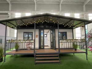 منزل حاويات فولاذي صديق للبيئة عالي الجودة متنقل قابل للتوسع من غرفة نوم واحدة إلى غرفتين مع مرافق للاستخدام كمستودع - Product Image 3