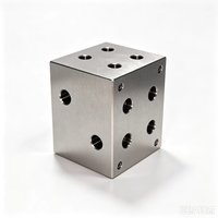 Bloc de vanne hydraulique CNC en alliage d'aluminium 6061, utilisé dans les systèmes hydrauliques et pneumatiques