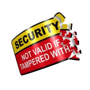 Tem nhãn bảo mật dạng vỏ trứng chất lượng cao, in trên chất liệu vinyl UDV, dạng cuộn, có thể phá hủy - Product Image 3