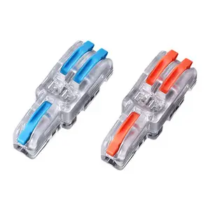 Different Electr Connector Transparent 1 In 2 Out Splice Joint Wire Quick Electrical Terminal Connectors F12 F13 Quick Wire Connector