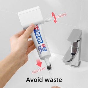 Manual <b>Toothpaste</b> Seat Holder Stand Rotate Tool Plastic <b>Toothpaste</b> <b>Squeezer</b> Facial Cleanser Hand Cream <b>Squeezer</b> - Product Image 3