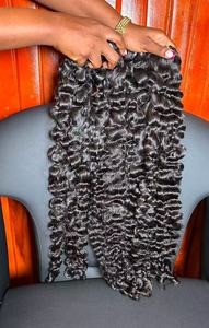 วิกผมคนผมหยิกแบบอินเดียผมหยิกเป็นลอนธรรมชาติจากกัมพูชา - Product Image 3