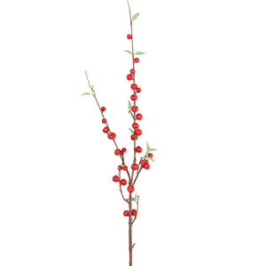 Ramas de Frutas Rojas Artificiales QIHAO de 60 cm, Decoración Navideña de Alta Calidad para Sala de Estar y Jarrones - Product Image 5