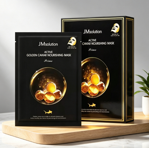 มาส์กหน้าวิตามินซี JMsolution Active Golden Caviar ขนาดจัมโบ้แพ็คครอบครัว สูตรเกาหลี บำรุงผิวชุ่มชื้น ขายดี OEM - Product Image 1