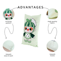 Peluches personnalisées OEM sur mesure, coussin en peluche doux et câlin, figurine de dessin animé pour chambre d'enfant, cadeau de Noël, échantillon rapide