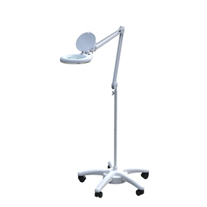โคมไฟตั้งพื้นปรับระดับได้แบบ OEM พร้อมไฟ LED และขาตั้งแบบหมุนได้ สำหรับช่างเสริมสวย ดูแลผิวหน้า และใช้ในร้านเสริมสวย - Product Image 2