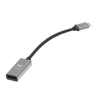 Adaptateur vidéo VCOM DP 1.4V 8K 60Hz, coque en aluminium, câble convertisseur <span class=keywords><strong>USB</strong></span> C <span class=keywords><strong>vers</strong></span> <span class=keywords><strong>DisplayPort</strong></span> - Product Image 1