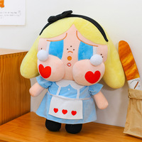 En gros, Jouets en peluche Ugly Doll à motif floral, Poupées à visage rond de dessin animé, Cadeaux d'anniversaire pour filles, Rembourrage en coton PP, Coussin mignon