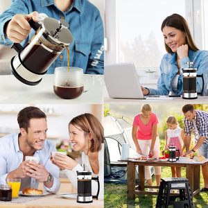 1 ชิ้น เครื่องชงกาแฟแบบพกพาสำหรับเดินทาง ที่กรองกาแฟแบบกด ใช้ซ้ำได้ เกรดอาหาร ทนทาน สแตนเลส เป็นมิตรกับสิ่งแวดล้อม - Product Image 5