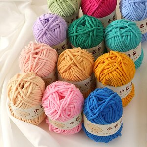 Vente en gros fabricant : Écharpe-couverture en chenille 100% polyester, fil à crocheter fait main pour poupées, artisanat, motifs de teinture, tissage - Product Image 5