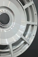 Jantes polies argentées brossées concaves profondes de luxe Roues de voiture forgées en aluminium de 22 pouces pour jantes forgées Bentley Continental