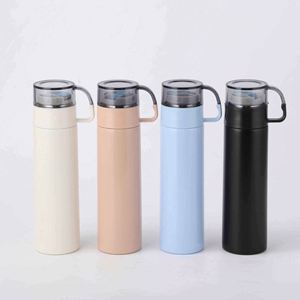 Modern Stainless Steel Eco-Friendly Tumbler With Handle and Lid - Product Image 5