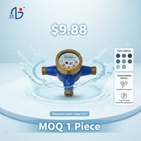 Medidor de Agua Multichorro de Tipo Dial Húmedo DN15 para Filipinas, IP68, Latón, Instalación Horizontal, Clase 2, MAP10 T30, OEM