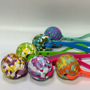 Umweltfreundliches Interaktives Hundezubehör für Draußen Moderner PVC-Leder-Leine mit Haustierfreundlichem EVA-Elastikball-Griff - Product Image 2