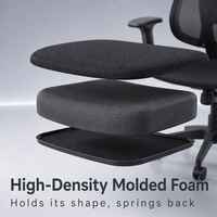 Chaise ergonomique haut de gamme avec dossier en maille respirante, assise en tissu haute densité, accoudoirs 3D, inclinaison à 3 positions, mobilier de bureau personnalisé OEM