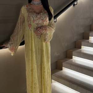 LEDUO custom embroidery muslim V-neck Straight modest maxi <b>dress</b> embellished Improved abaya - Product Image 1