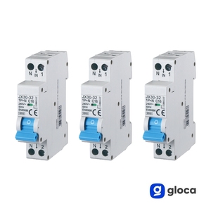 Gloca สวิตช์แม่เหล็กไฟฟ้า Jx30อัตโนมัติ, 1P + N 16A C16 250V 6KA ราง DIN ตัวตัดวงจรสำหรับป้องกันไฟฟ้า - Product Image 3