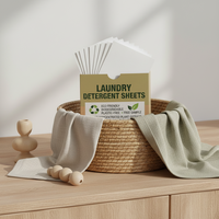 Feuilles de lessive solides jetables pour le lavage des vêtements en voyage, à haute mousse et parfum naturel