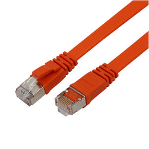 Exw Category 6 Shielded Flat Patch Cord 1M PVC Jacket Nickel Plated Connectors <b>For</b> <b>Computer</b> Network <b>Cables</b> - Product Image 4