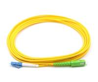 Câble de raccordement en fibre optique à faible perte de puissance LC SC UPC APC OS2 monomode simplexe 3,0 mm 1 m jaune LSZH