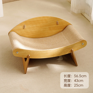 SY2025 Hamaca estructura de madera en forma de portud resistente a escombros sisal gato rascador - Product Image 5