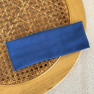 कस्टम वाइड ब्रिम खिंचाव हेडबैंड महिला फेस मेकअप स्प्रिंग नेट स्पोर्ट्स नॉट सॉफ्ट हेडबैंड रैप गर्म क्रोकेट महिलाओं - Product Image 5