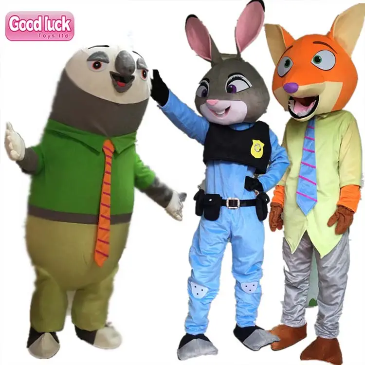 Costume mascotte coniglietto Judy hopps Zootopia più recente