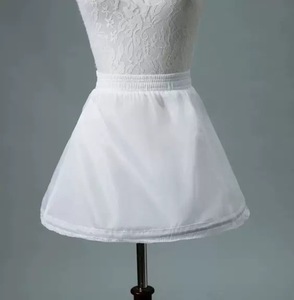 One Loop Steel Hoop Ladies Petticoat for Dress Kids <strong>Underskirt</strong> Elastic Band Adjustable Crinoline - Product Image 1