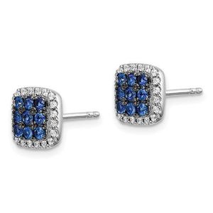 Gioielli di Moda all'Ingrosso, Orecchini a Perno con Zaffiro Blu, Gioielli con Zaffiro e Acquamarina - Product Image 4