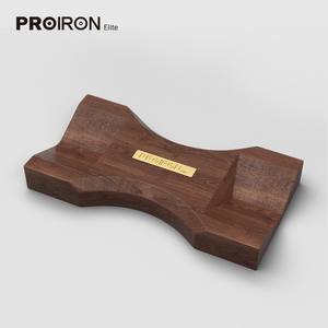 <span class=keywords><strong>PROIRON</strong></span> 16kg lujo redondo moda cromo mango de madera Acero inoxidable al por mayor mancuerna personalizada - Product Image 5