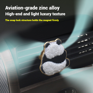 Diffuseur de parfum pour voiture en alliage de zinc avec broderie animale, à clipser sur grille d'aération, aromathérapie, haute qualité, mignon, personnalisé, sans électricité - Product Image 3
