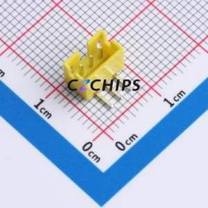 XY-PH2.0-3A21-YT Wire-to-Board Pin Header Bent Lead Through Hole,P=2mm Connector 1x3P 2mm Right Angle Insert PH - Product Image 1