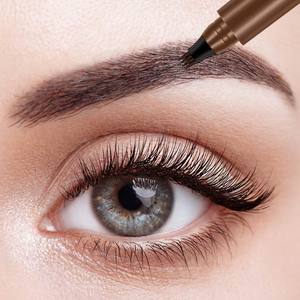 Microblading Crayon à sourcils liquide étanche Marque privée Crayon à sourcils personnalisé Noir Crayon à sourcils précis à <span class=keywords><strong>4</strong></span> pointes - Product Image 4