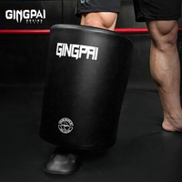 GINGPAI Protège-tibias professionnel en cuir microfibre respirant et durable pour la boxe, le MMA, le Muay Thai et les arts martiaux