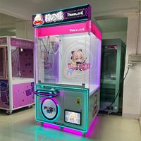 Machine à griffes à monnayeur Kawaii lumineuse avec jouets en peluche pour Thanksgiving et cadeaux de mariage