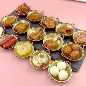 ชุดของเล่นจำลองทำอาหารแห้ง ของตกแต่งบ้านตุ๊กตา ของเล่นเสริมสร้างจินตนาการ - Product Image 1