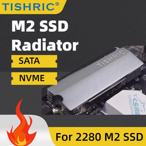TISHRIC <span class=keywords><strong>Ssd</strong></span> M.2 Radiateur SATA NGFF /Nvme <span class=keywords><strong>SSD</strong></span> <span class=keywords><strong>Dissipateur</strong></span> de chaleur M2 2280 <span class=keywords><strong>SSD</strong></span> <span class=keywords><strong>Dissipateur</strong></span> <span class=keywords><strong>thermique</strong></span> en aluminium 9mm avec coussin <span class=keywords><strong>thermique</strong></span> <span class=keywords><strong>PS5</strong></span> PC de bureau - Product Image 4