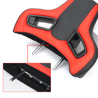 Appui-tête de siège de course en cuir Durable de haute qualité trou triangulaire universel PVC Split Type Plug-in pour voitures sièges de voiture modifiés