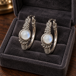 Boucles d'oreilles créoles perlées pour femmes, design minimaliste, bijoux de mode uniques pour le quotidien - Product Image 6