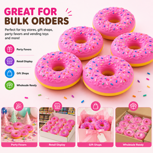 Juguete Blandito de Donut con Chispas de Colores, Juguete Antiestrés de Rebote Lento para Venta al por Mayor - Product Image 6