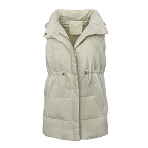 Chaleco Corto Acolchado de Moda para Mujer, Otoño-Invierno, Holgado, Sin Mangas, con Bolsillos Grandes y Cintura Ajustable, Chaqueta Exterior Acolchada - Product Image 2