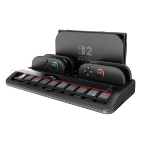 Station de charge Switch 2 avec stockage pour 10 jeux |   Support de charge pour console Switch 2 et 4 Joy-Con - Product Image 3