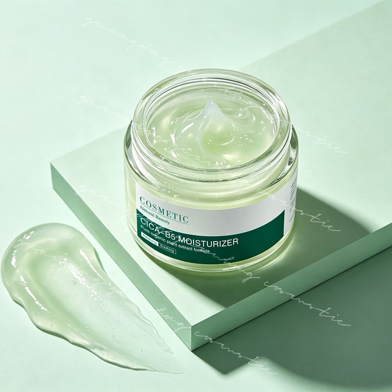 OEM Centella Asiatica Soothing Face Cream for Dry Skin Nourishing Gentle Formula 50ml Bulk Production