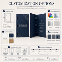 Support en papier découpé sur mesure pour échantillons créatifs, pliable, pour stylo, stylet, crayon, produits de papeterie promotionnels