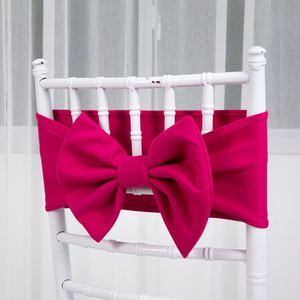 New Style <strong>Elastic</strong> Plain Dyed Chair Sashes Belt Stretch Polyester White Chair Back <strong>Bow</strong> for <strong>Wedding</strong> Banquet Party Event Decoration - Product Image 3
