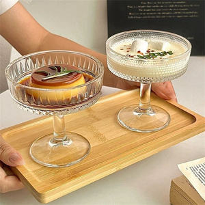 Vaso de Postre Vertical de Vidrio Vintage, Tazón Transparente para Helado, para Tiramisú, Pudín, Vajilla Elegante para <span class=keywords><strong>Café</strong></span>, Bodas, Uso Doméstico y Regalo - Product Image 3